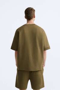 Camiseta de Punto Oversize de Alta Calidad para Hombre, 100% Algodón Orgánico, Estilo Urbano, Impresión Personalizada de Lujo - Product Image 2