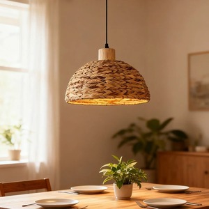 Cheap Price Wholesaler Water Hyacinth Lampshade Home Lighting Decor Woven Pendant <b>Light</b> Lamp Covers from Vietnamese Manufacture - Product Image 4