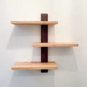 Trending Style Wooden Triangle <b>Wall</b> <b>Shelf</b> Three Tier Rustic Storage Rack For Living Room Decoration Use Wal Shelve - Product Image 2
