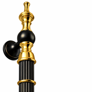 Poignée de porte en laiton massif moderne de luxe GLADIATOR |   Finition Or Antique pour les Portes en Bois d'Entrée Principale d'Hôtel |   Architectural - Product Image 6