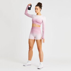 Shorts de compression pour femmes, OEM, vente en gros, sexy, doux, moulants, couleur unie, respirants, avec élasticité - Product Image 4