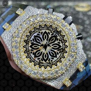 Charm Jewells Luxury Stainless Steel <b>Watch</b> 42mm Round Dial Sapphire Crystal Quartz Movement Chronograph Unisex Fashion Design - Product Image 4