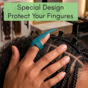 Outil de sectionnement de cheveux premium, anneau de séparation facile pour les doigts, séparateur de doigts pour coiffure et tressage en salon - Product Image 6