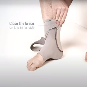 Sangle de soutien de cheville en néoprène élastique avec protection pour les séances de sport et les activités quotidiennes, fermeture à lacets flexible - Product Image 6