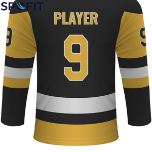 Maillot de hockey sur glace vierge surdimensionné en gros, personnalisable avec logo et numéro, équipement de hockey multiple, combinaison de hockey, maillot de hockey à manches longues - Product Image 5