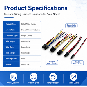 Connecteur de câblage à sertir JST Molex 3-6 broches pour éclairage LED, ordinateur, moto, automobile, stéréo - Product Image 6