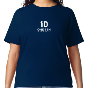 Camiseta de Mujer Azul Marino, Algodón Suave, Informal, Manga Corta, Cómoda, Básica, Ropa de Moda, Venta al Por Mayor Personalizada - Product Image 6