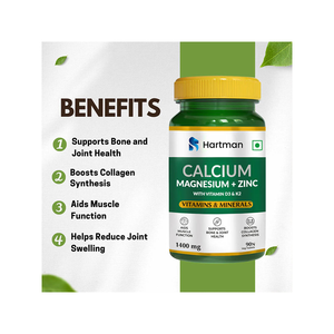 Comprimés végétaux Calcium Magnésium Zinc D3 K2, 60 unités, produit nutritionnel en vrac - Product Image 6
