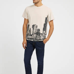 T-shirt décontracté streetwear pour hommes, fabrication sur mesure en gros, 100% coton respirant, anti-plis, service OEM ODM, prix abordable - Product Image 3