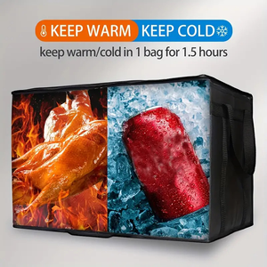 Large <b>Reusable</b> Foldable Insulated <b>Food</b> Delivery <b>Bags</b>, Insulated <b>Bags</b> to Keep <b>Food</b> Cold, <b>Reusable</b> <b>Food</b> Insulated Takeout <b>Bag</b> - Product Image 6