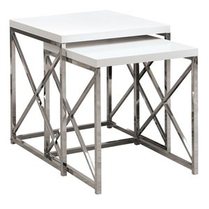 Smart Design Nesting Coffee <b>Table</b> <b>Set</b> Space Efficient <b>Side</b> <b>Tables</b> for Bedroom and Living Room - Product Image 2