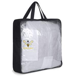 Combinaison de protection professionnelle unisexe confortable à 3 couches en coton/maille/polyester, blanche, avec détection d'aiguilles, durable et sécurisée - Product Image 5