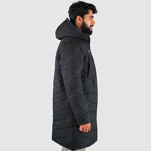 Chaqueta acolchada de invierno de alta calidad Unisex, impermeable, capucha larga, cierre de cremallera, ropa transpirable para exteriores para hombres, venta al por mayor impresa - Product Image 5