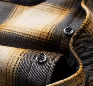 Hardihood International Yellow Black Buffalo <b>Plaid</b> Flannel <b>Shirt</b> Long Sleeve Cotton Polyester OEM Unisex Adult Apparel - Product Image 4