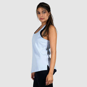 Camiseta sin mangas para mujer, informal, sin mangas, de verano, suave, lavada, chaleco deportivo, ligero, transpirable, para gimnasio - Product Image 2