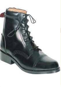 Bottes d'équitation TM STAR avec fermeture élastique à la cheville et à la base de la botte, motif imprimé, en cuir, idéales pour l'équitation - Product Image 3