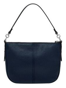 กระเป๋าหนังสีน้ำเงินกรมท่าทรงโฮโบสำหรับผู้หญิง  พร้อมฮาร์ดแวร์สีเงิน  กระเป๋าสะพายไหล่ กระเป๋าถือแบบสะพายข้าง  กระเป๋าโท้ทมินิมอลสำหรับทำงาน  กระเป๋าซิปแบบสะพายไหล่  กระเป๋าหนังนิ่ม - Product Image 3