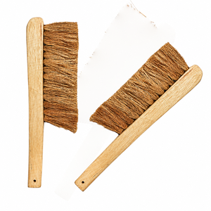 Eco Friendly Durable Mini Coconut Fiber Handheld <b>Scrub</b> <b>Brush</b> with Wooden Handle for Household Cleaning - Product Image 1