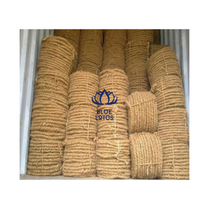 Cuerda de Fibra de Coco Natural, la Más Vendida, de Fábrica en Vietnam, Suministro al por Mayor para Envolver Árboles, Atar Plantas y Manualidades - Product Image 1