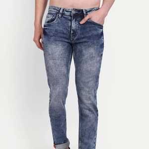 Men's Jeans Denim Pants Slim Fit Long Comfortable Solid Color Men Denim Pants with Pockets Wholesale Custom Design jeans - Product Image 4