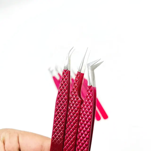 Pince à cils en fibre avec logo personnalisé, pince à cils Nano Grip 45 pour extension de cils, pince à cils avec logo personnalisé - Product Image 4