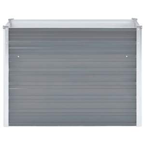Acier galvanisé 39.4 "x 15.7" x 31.3 "Lit surélevé de jardin en gris Fournitures de jardin - Product Image 3