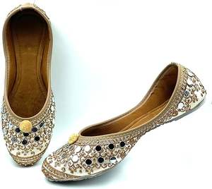 Zapatos Khussa para Boda, Planos, Ligeros, de Colores Mixtos, Diseño Personalizado, con Pedrería - Product Image 6