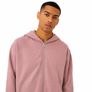 Conjunto Deportivo con Capucha para Hombre, Corte Holgado, Color Sólido, con Bolsillos Laterales, Transpirable, Estilo Casual para Otoño - Product Image 3