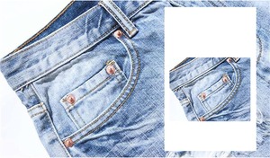 Pantalones Cortos de Mezclilla para Hombre, Talla Grande, Verano, Azul Lavado, Corte Recto, Ajustados, Transpirables, de Alta Calidad, Personalizados - Product Image 4