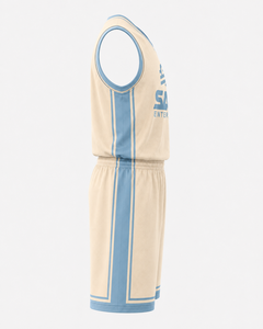Ensemble d'uniformes de basketball réversibles personnalisés, maillot et short de basketball sublimés OEM, fabricant de vêtements d'équipe en mesh en gros - Product Image 5