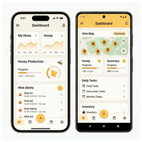 RoyalCraft Enterprise, Aplicación Móvil Híbrida para Gestión de Colmenas y Alertas Meteorológicas para Apicultura, Compatible con IOS/Android/Linux/Mac - En Stock