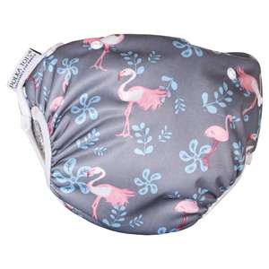 Couche maillot de bain réutilisable/Costume de bain Design flamant rose - Product Image 1