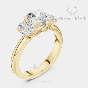 Bague de fiançailles en or blanc 14 carats avec diamant de laboratoire de 1,00 carat, coupe ovale, bague de mariée, certifiée IGI, bijoux fins, cadeau pour femme - Product Image 6
