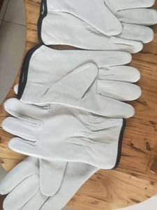 Guantes de Trabajo de Piel de Cabra con Logotipo Personalizado al por Mayor, Guantes Resistentes para Conducir Camiones, Trabajos de Almacén, Jardinería, Granja, Soldadura - Product Image 6
