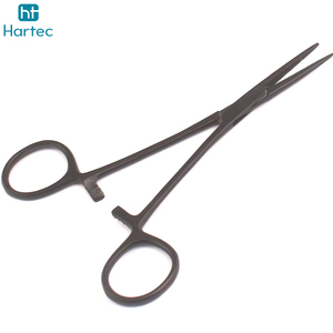 Pince de pêche en acier inoxydable noir, à mâchoires courbées ou droites, avec verrouillage, écarteur d'hameçons, équipement de pêche à la mouche - Product Image 3