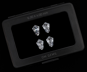 Diamante CVD de Corte Escudo Premium de 6.0 x 4.0 mm, Cultivado en Laboratorio, para la Fabricación de Joyas, Venta al por Mayor de Anillos y Colgantes de Diamantes Sintéticos con Corte Escudo - Product Image 3