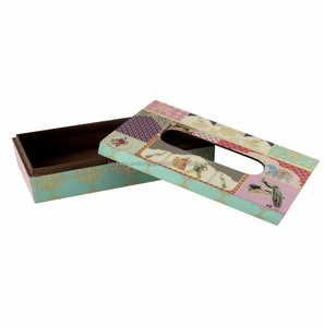 Boîte à mouchoirs en MDF émaillé faite à la main avec couvercle imprimé pour usage domestique et commercial en provenance d'Inde - Product Image 5