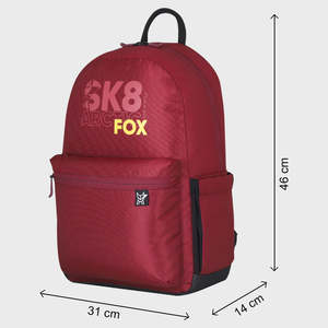 กระเป๋าเป้สะพายหลังสำหรับใส่แล็ปท็อป Arctic Fox Skate Tawny Port - ผ้า Oxford กันน้ำ ช่องเสียบ USB ซิป ลายเรขาคณิต สำหรับสำนักงาน วิทยาลัย ท่องเที่ยว กิจกรรมกลางแจ้ง - Product Image 6