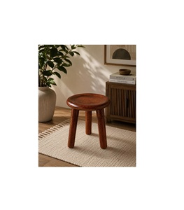 Tabouret en bois polyvalent, mobilier de siège pratique, construction en bois fait main, adapté aux vestiaires, aux salles de bain et à la cuisine - Product Image 1
