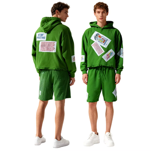 Custom Printed Hoodie Wholesale Heavyweight Cotton Blend Fleece Pullover Unisex Streetwear Logo Embroidery Bulk - Product Image 6