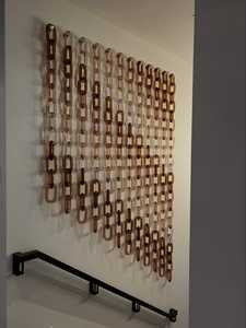 Maillons de chaîne en résine personnalisables pour la décoration intérieure moderne, sculpture murale suspendue, accessoire esthétique pour la pièce, installation DIY - Product Image 5