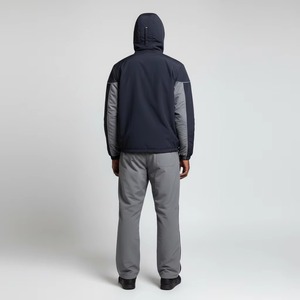 Chándal cortavientos transpirable de invierno para hombre, personalizado, de corte regular, estilo moderno con cremallera, 2 piezas, a precio económico en oferta. - Product Image 2