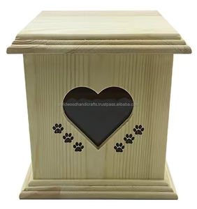 Boîte d'urne en bois de vente chaude pour les cendres d'animal familier Urnes de crémation en bois pour les cendres de chat et de chien Urnes en palissandre à bas prix - Product Image 1