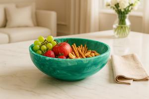 Tazón de resina epoxi artístico y liso para servir, con elegantes accesorios de presentación que ofrecen un acabado duradero y elegante. - Product Image 2