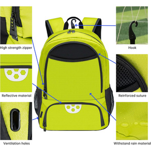 Sacs à dos de sport pour équipes de football, sacs d'équipement d'entraînement de football personnalisables, fabricant OEM Pakistan, exportation mondiale - Product Image 3