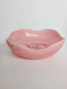 Bol de service élégant en résine polie, écologique et classique, fait main, pièce maîtresse décorative pour table à manger, cuisine et décoration intérieure - Product Image 4