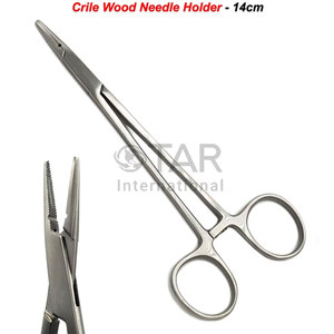 ที่หนีบเข็มผ่าตัด/ทันตกรรม ขนาด 14 ซม. ยี่ห้อ Crile-Wood พร้อมคีมหนีบหลอดเลือดแดง คุณภาพพรีเมียม - Product Image 1