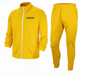 Conjunto Deportivo de Invierno al por Mayor, 2 Piezas, Transpirable, de Poliéster, con Cuello Alto y Logotipo Personalizado - Product Image 3