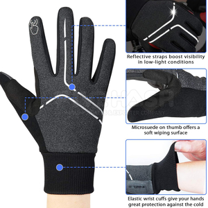 <b>Touchscreen</b> Full Finger Cycling <b>Gloves</b> Ideal for Road and Mountain Biking Full Finger Cycling <b>Gloves</b> - Product Image 4