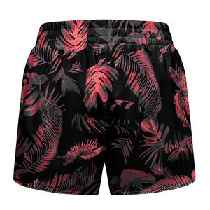Men's Floral Print Quick Dry <b>Swim</b> Shorts Sublimation Transfer Polyester Casual Regular Fit Short Length - Product Image 2